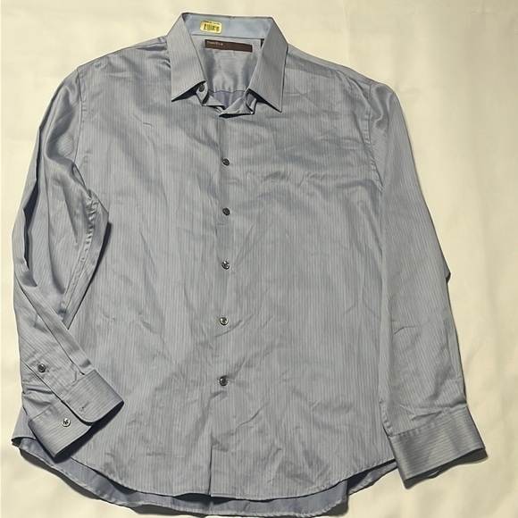 PERRY ELLIS MENS DRESS/CASUAL BLUE SHIRT, SIZE XXL - Picture 1 of 8